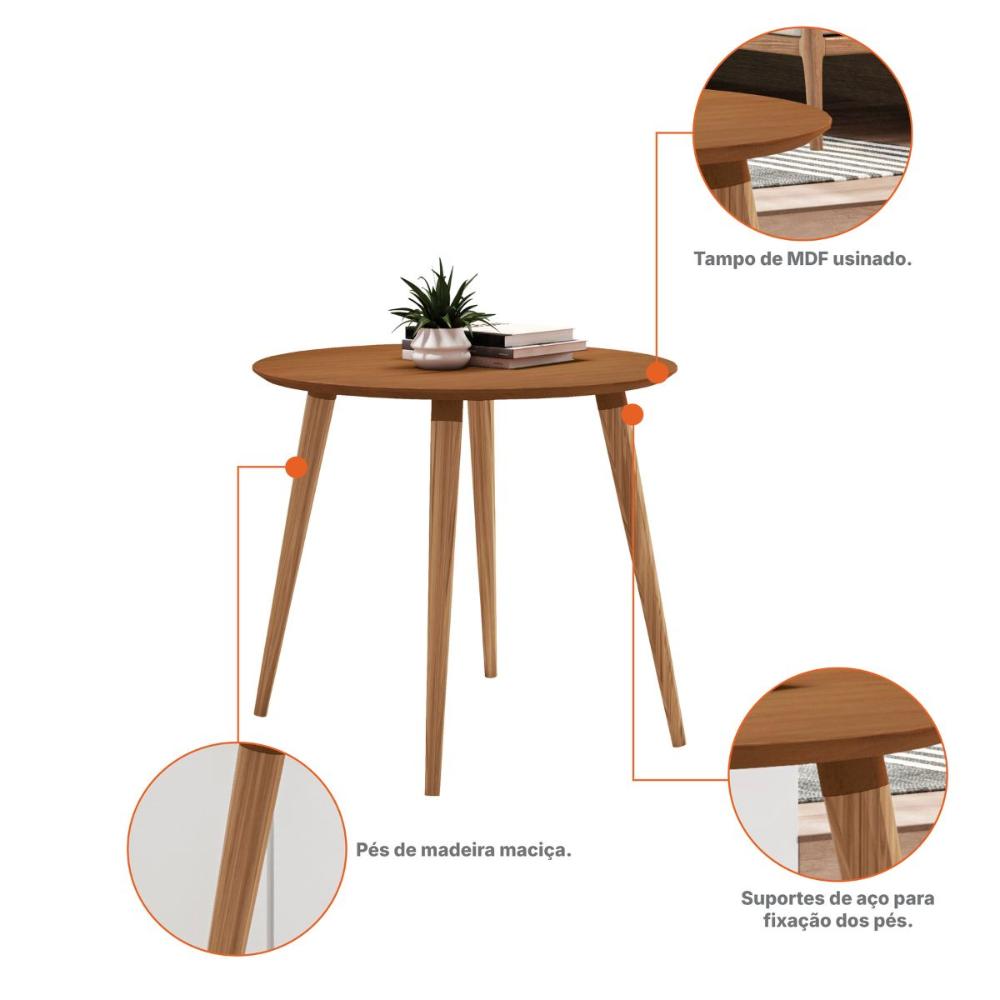 Mesa de Jantar Hill Cedro 4 Lugares