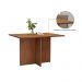 Mesa de Jantar S/Vidro Sally Off White Cedro 4 Lugares