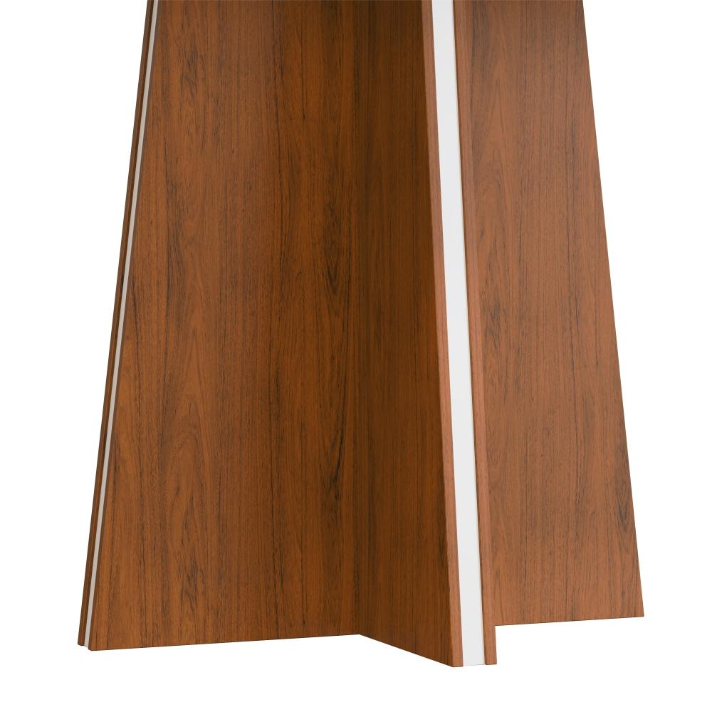 Mesa de Jantar com Tampo de Vidro Oklahoma Freijó Off White