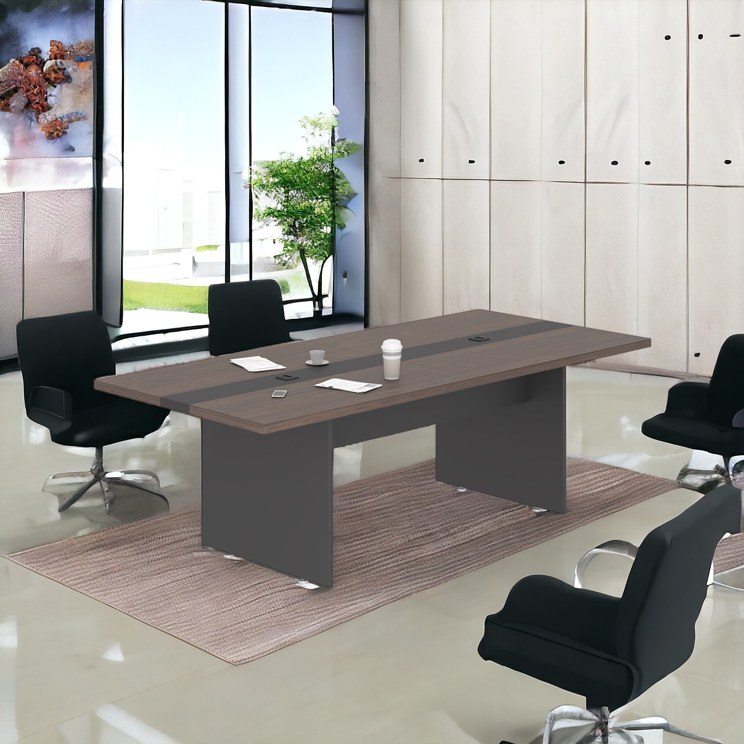 Mesa de Reunião 6 Lugares Empresa Parma Freijó