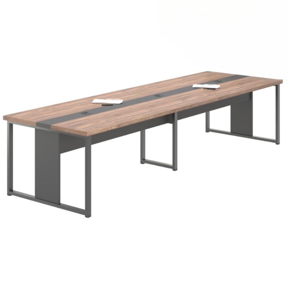 Mesa de Reunião para Escritório Tokyo Noce Preto
