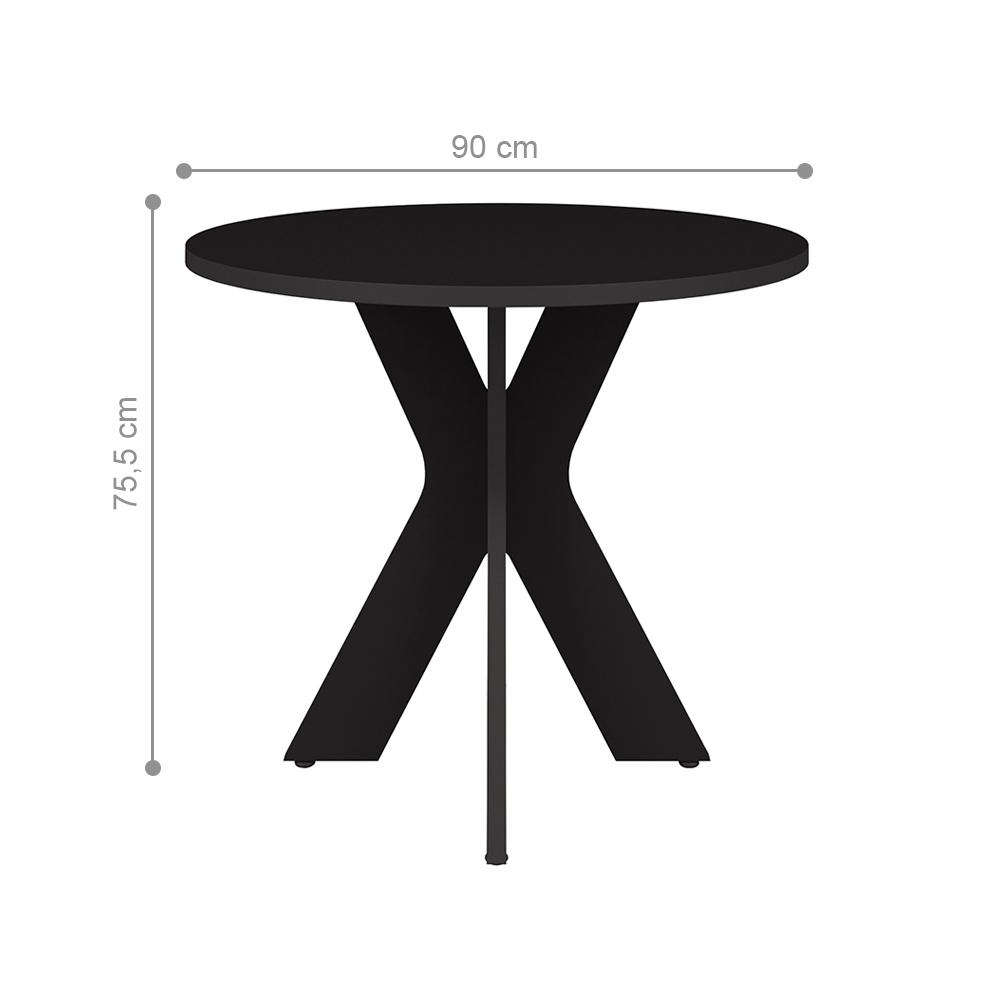 Mesa de Sala Cagliari Preto