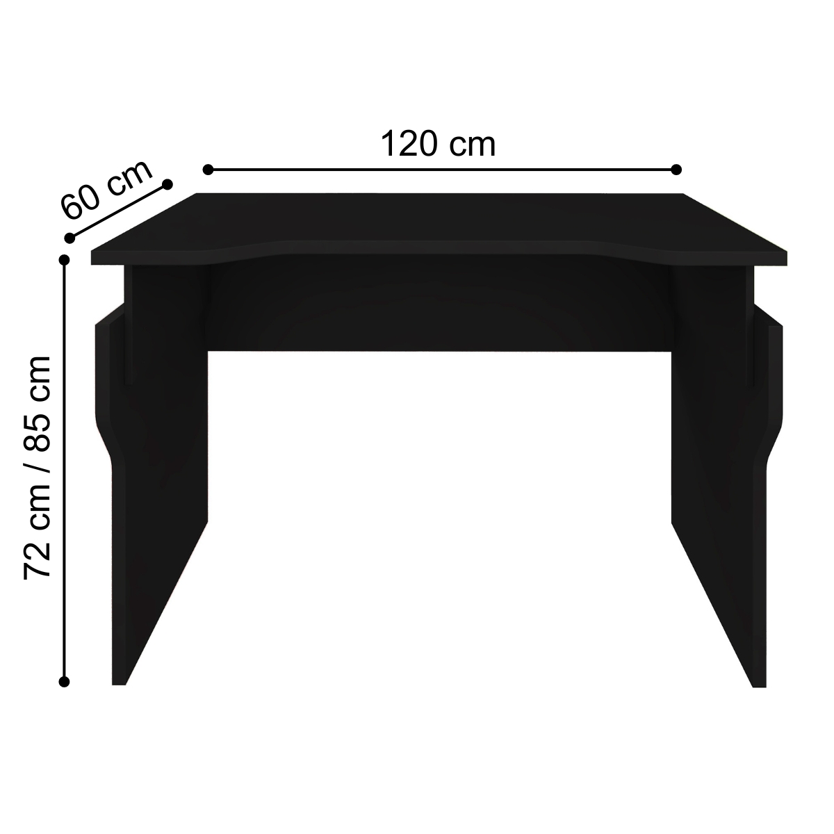 Mesa e Gaveteiro de Escritório Mechelen Preto