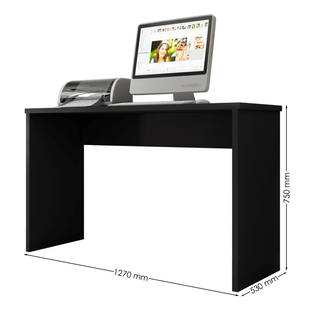 Mesa para Computador com Gaveta Jacote Preto