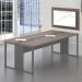 Mesa para Escritório Com Painel TV 40" Lisboa Freijó Preto