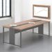 Mesa para Escritório Com Painel TV 40" Lisboa Noce Preto