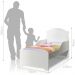 Mini Cama Branco Deluxe com Colchão
