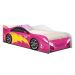 Mini Cama Carrinho Flash Rosa com Colchão
