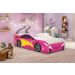 Mini Cama Carrinho Flash Rosa com Colchão