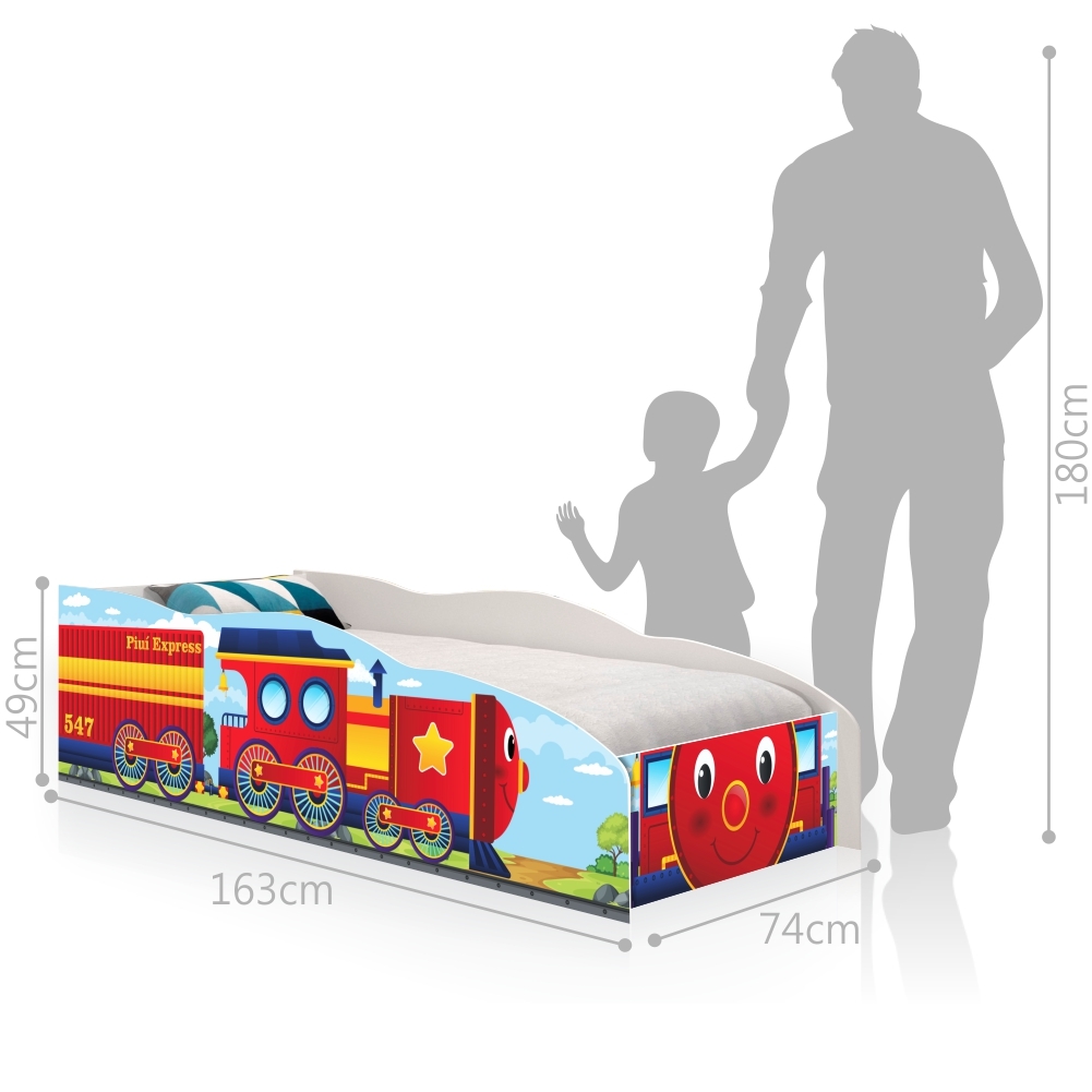 Mini Cama Carro Trem da Alegria com Colchão