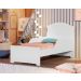 Mini Cama Infantil com Auxiliar Branco Deluxe com Colchões