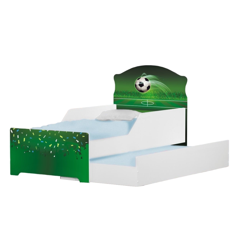 Mini Cama Infantil com Auxiliar Pop Arena Futebol