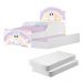 Mini Cama Infantil com Auxiliar Pop Unicórnio Criança com Colchões