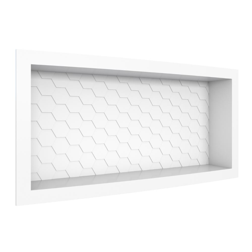 Nicho em Plástico Injetado 60x27 Inhumas Branco