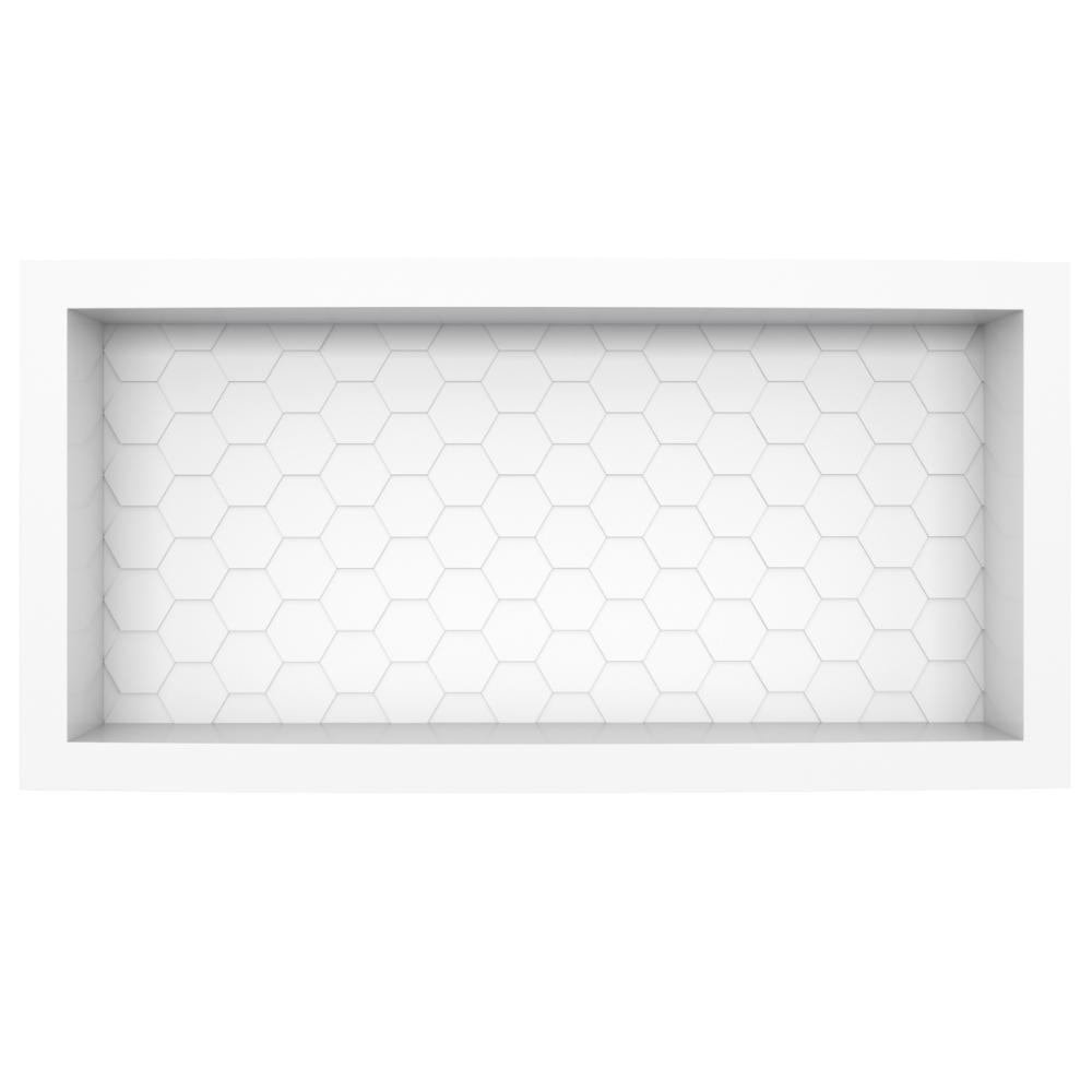 Nicho em Plástico Injetado 60x27 Inhumas Branco