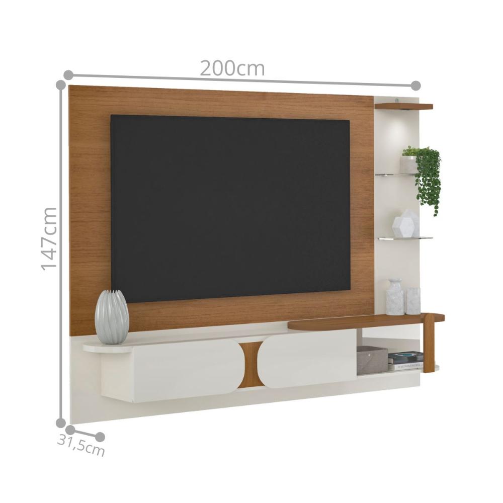 Painel Ontário Cor Cinamomo Off White