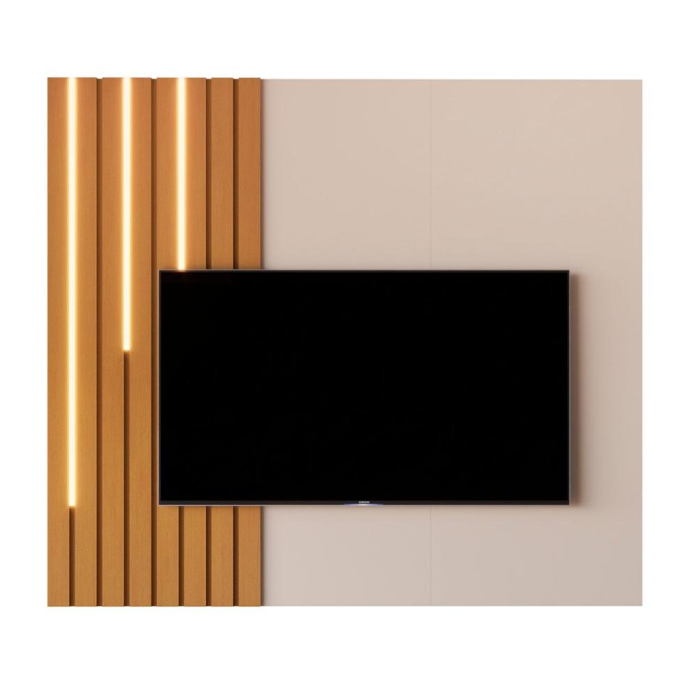 Painel Para TV 58 Polegadas Pantanal Off White Nature