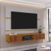 Painel Para TV 65 Polegadas Citrino OFf White Nature Ripado