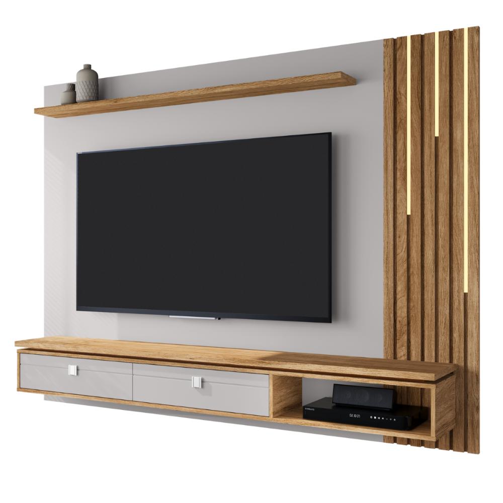 Painel Para TV 75 Polegadas Hessen Off White Cinamomo