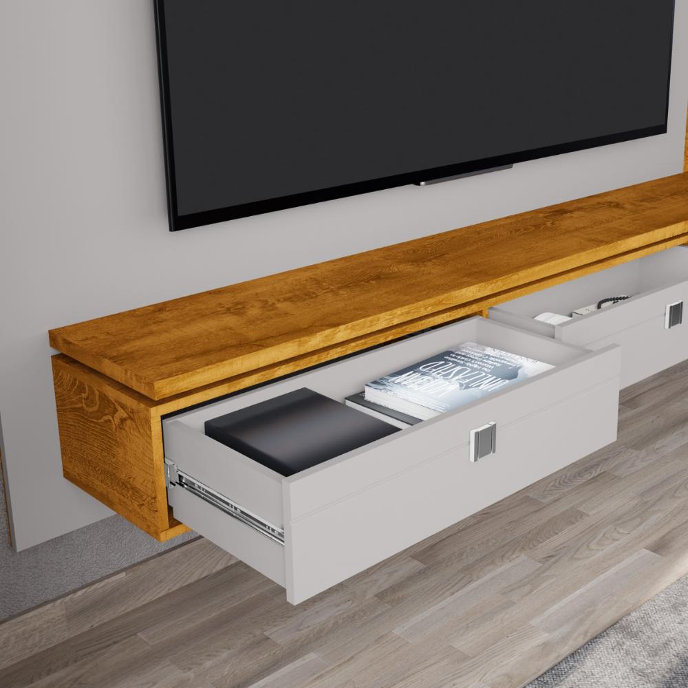 Painel Para TV 75 Polegadas Hessen Off White Nature