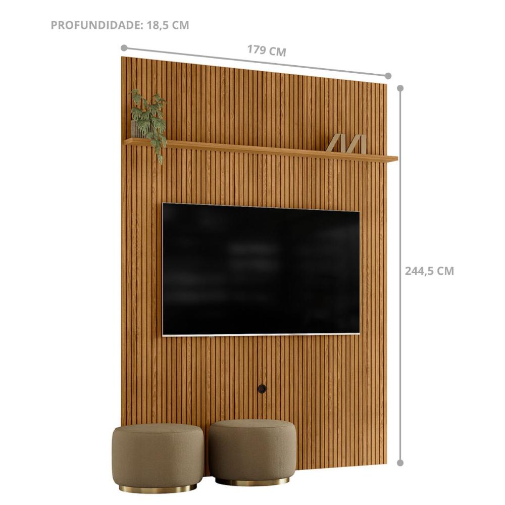 Painel Para TV 75 Polegadas Normandia Cumaru