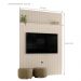 Painel Para TV 75 Polegadas Normandia Off White