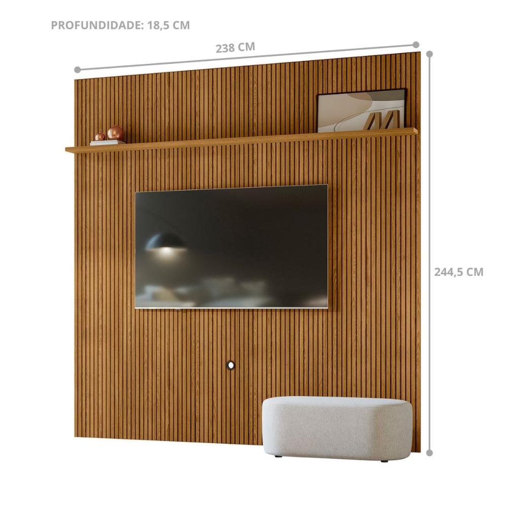 Painel Para TV 75 Polegadas Tanqueray Cumaru