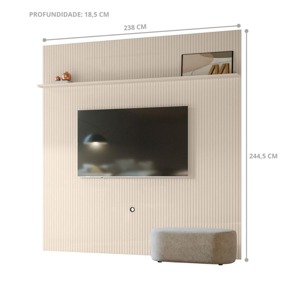Painel Para TV 75 Polegadas Tanqueray Off White