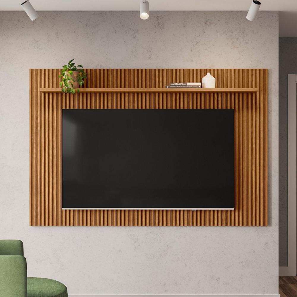 Painel Ripado Para TVs Até 75 Polegadas Calef Nature Fosco