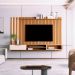 Painel Ripado para TV  80 Polegadas Summer Nature Off White