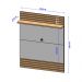 Painel TV 48 Polegadas Vidigal Naturalle Off-White