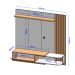 Painel TV 50 Polegadas Conrado Cinamomo Off-White