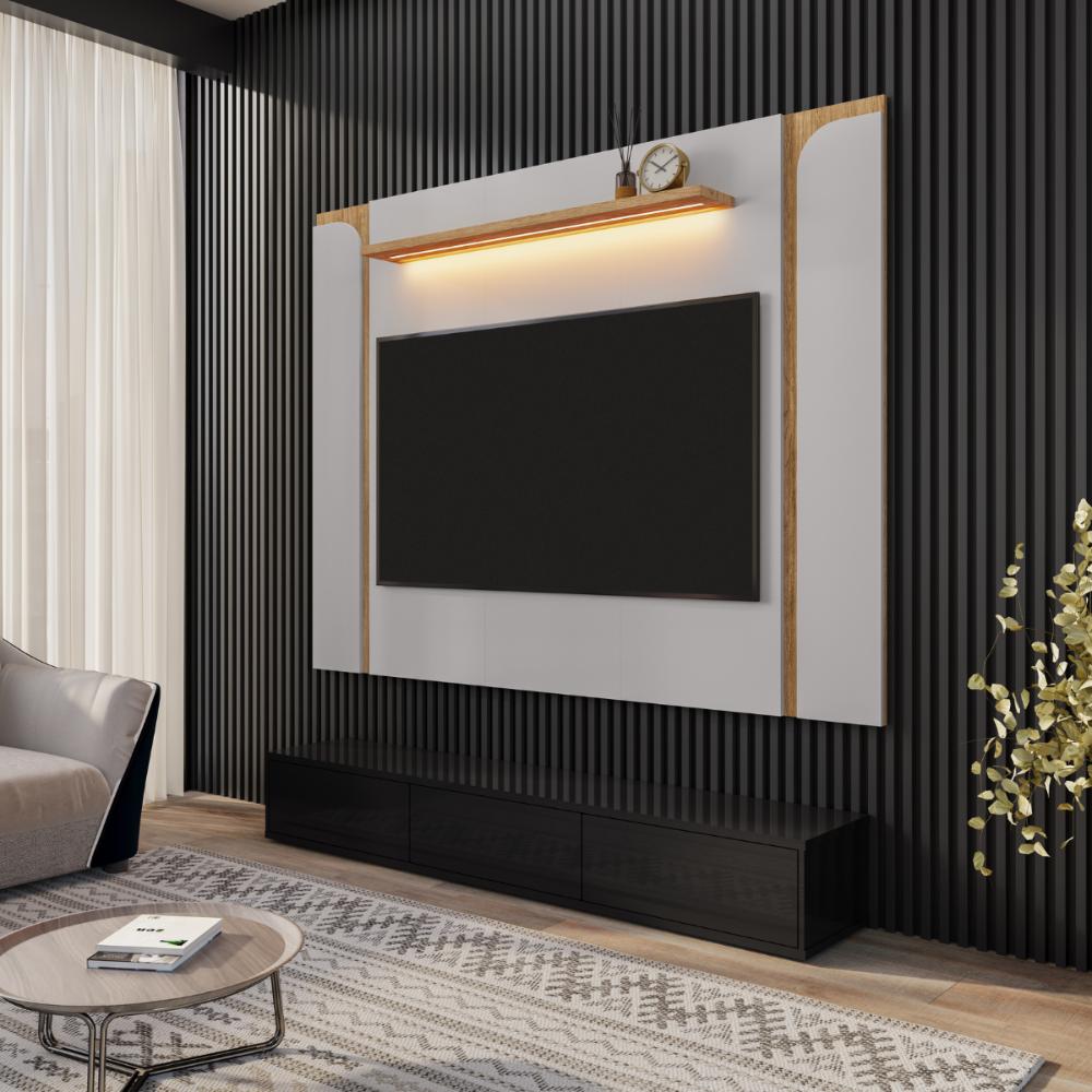 Painel TV 75 Polegadas Costa do Sol Off-White Cinamomo