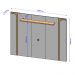 Painel TV 75 Polegadas Costa do Sol Off White Naturalle
