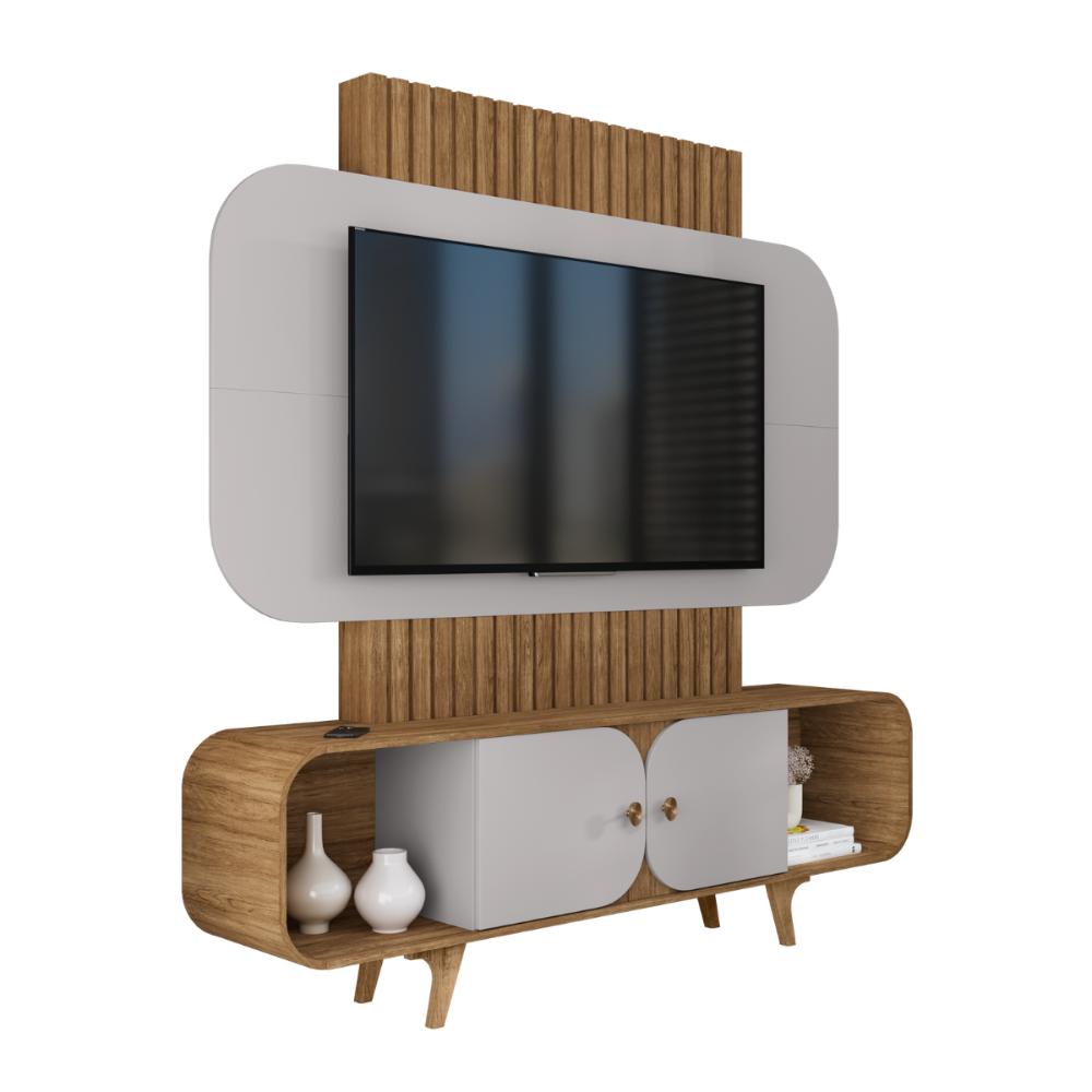 Painel TV 75 Polegadas Embaré Cinamomo Off-White