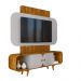 Painel TV 75 Polegadas Embaré Naturalle Off White
