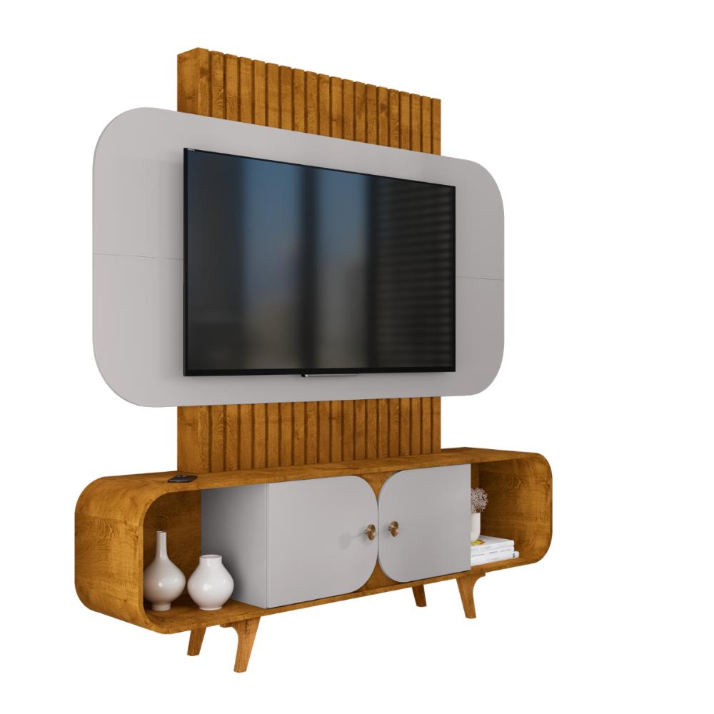 Painel TV 75 Polegadas Embaré Naturalle Off White