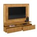 Painel TV Home Com LED 2 Gavetas Ripadas Madri Cumaru