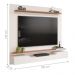 Painel para TV 2 Portas Ashton Off White Freijó