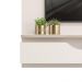 Painel para TV 2 Portas Ashton Off White Freijó