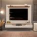 Painel para TV 2 Portas Ashton Off White Freijó