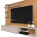 Painel para TV Ares com Led Carvalho Griz