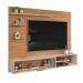 Painel para TV Ares com Led Carvalho Griz