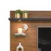 Painel para TV Ares com Led Freijó Cinza