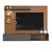 Painel para TV Ares com Led Freijó Cinza