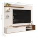 Painel para TV Ares com Led Off White Freijó
