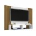 Painel para TV Bridge com Detalhe em Ripas Branco