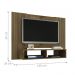 Painel para TV Bridge com Detalhe em Ripas Madeira