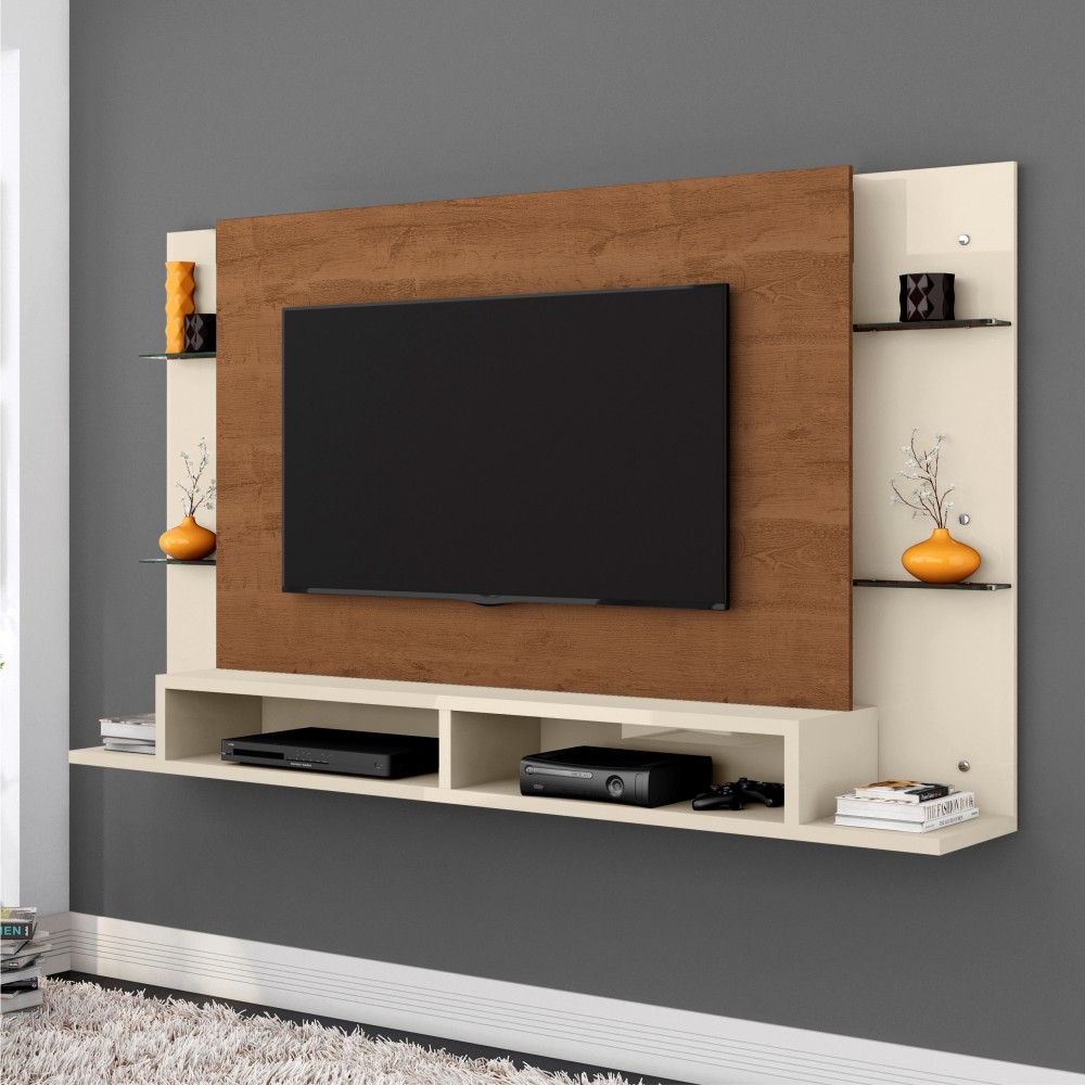 Painel para TV Janeth Off White Nature
