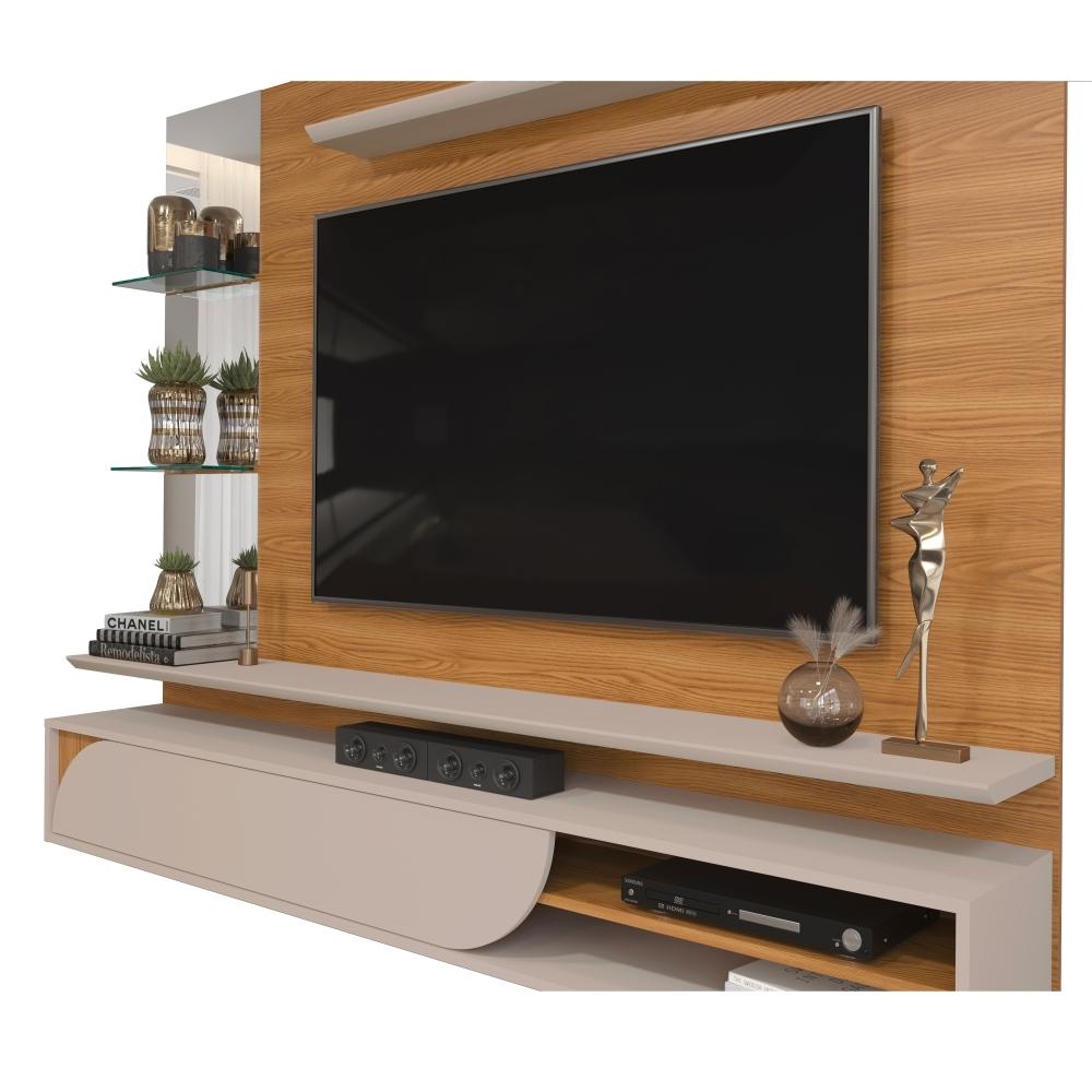 Painel para TV com Espelhos Luaner Carvalho Griz